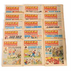 Collection of 1960s Tiger and Hurricane comics, comprising twenty-one 1965 issues, thirty-six 1966 issues, twenty 1967 issues, seventy-three 1968 issues and twenty-one 1969 issues (approximately 171)