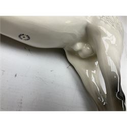 Beswick Large Hunter in grey no. 1734, printed mark beneath, H30cm