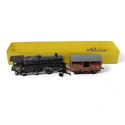 Scalextric James Bond 007 set, comprising two cars; 1967/68 Aston Martin DB5 in white with red interior, ejector seat and machine guns to front with James Bond and villain figure and  007 Mercedes 190SL in black with red interior with driver figure and sniper figure, with two blue controllers, track and instruction booklets, in original box