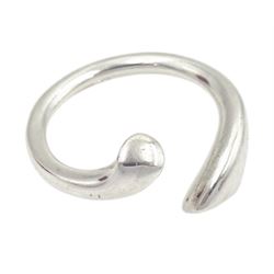 Silver devoted hearts ring by Regitze Overgaard for Georg Jensen, No 262, boxed