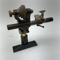 An F Lorch watchmakers lathe, together with other watchmakers accessories. 