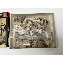 Star Wars - Return of the Jedi Scout Walker Vehicle, Speeder Bike Vehicle and Vehicle Maintenance Energiser; together with The Empire Strikes Back Cap-2 Captivator and MTV-7 Multi-Terrain vehicle; and Waddingtons 1977 Star Wars Entering the City jig-saw puzzle; all boxed (6)