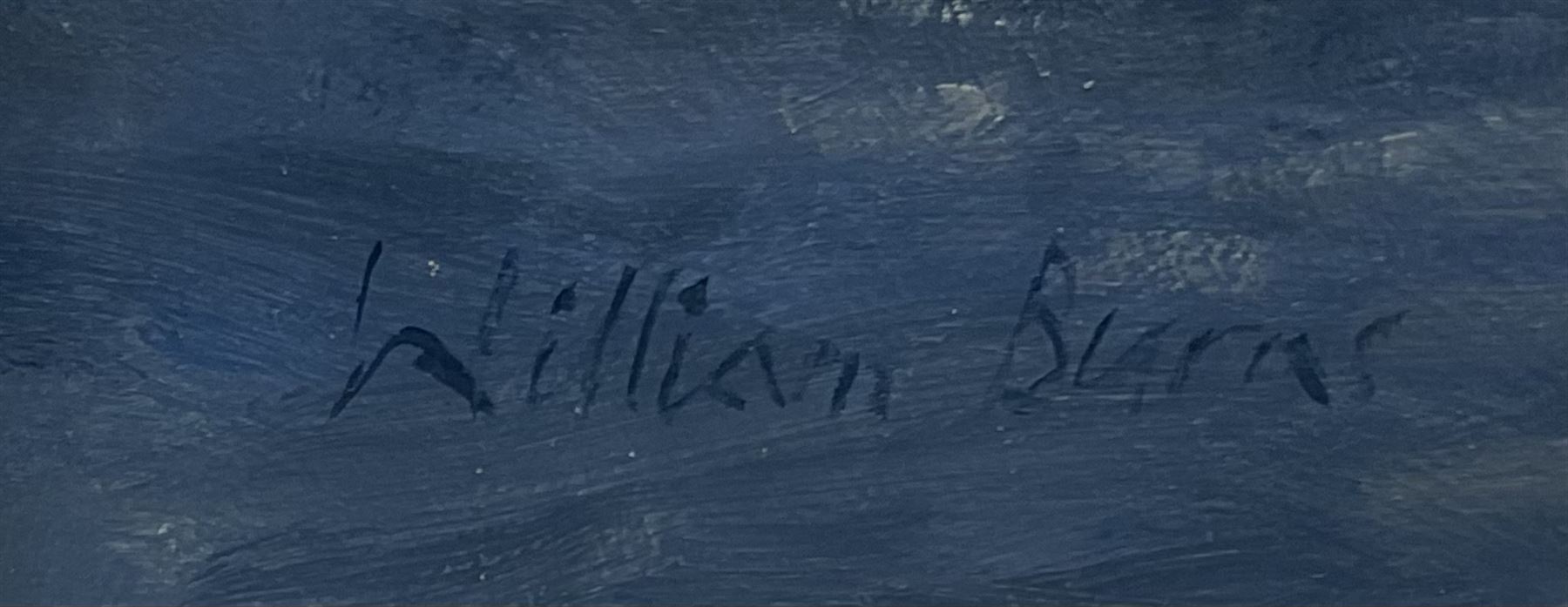 William Burns (British 1923-2010): 'A Fair Wind' Hornsea Mere, oil on board signed, titled verso 39cm x 59cm
Provenance: direct from the artist's family. Born in Sheffield in 1923, William Burns RIBA FSAI FRSA studied at the Sheffield College of Art, before the outbreak of the Second World War during which he helped illustrate the official War Diaries for the North Africa Campaign, and was elected a member of the Armed Forces Art Society. On his return to England, he studied architecture at Sheffield University and later ran his own successful practice, being a member of the Royal Institute of British Architects. However, painting had always been his self-confessed 'first love', and in the 1970s he gave up architecture to become a full-time artist, having his first one-man exhibition in 1979.