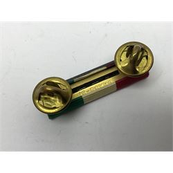 RAOB jewel Bourn Lodge 9394 with 25 years bar; two masonic jewels and triangular pendant watch; British Iron Cross style propaganda medallion; French Legion of Honour and Combatants Cross; and three foreign medals