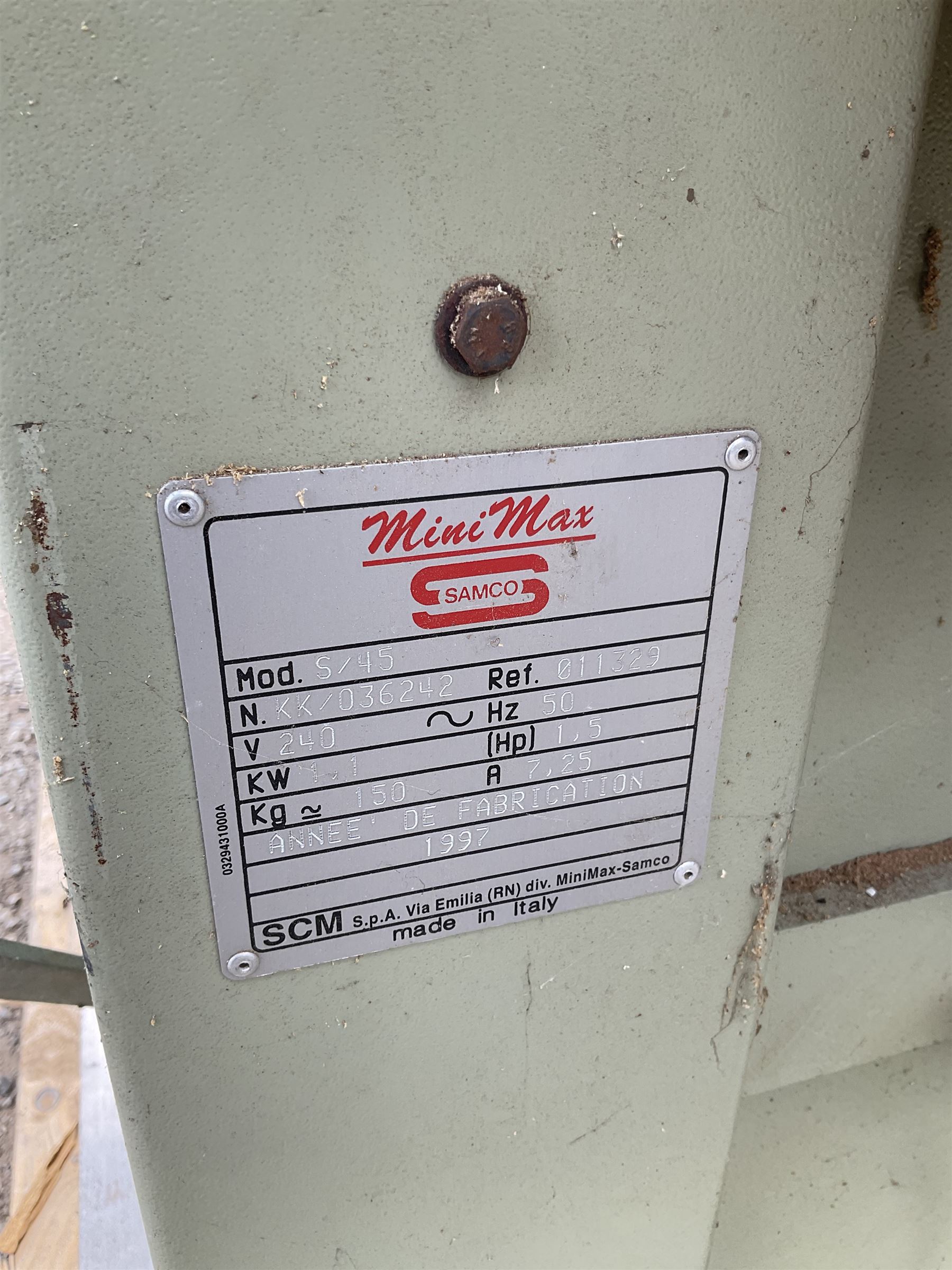 Industrial Mini max S45 bandsaw and table saw, with hitachi table saw, planer, jointer combo and “Axminster”, power tool centre - THIS LOT IS TO BE COLLECTED BY APPOINTMENT FROM DUGGLEBY STORAGE, GREAT HILL, EASTFIELD, SCARBOROUGH, YO11 3TX