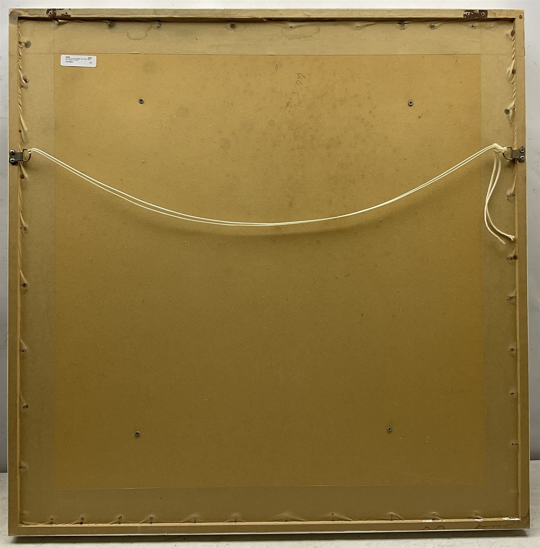 Sir Terry Frost RA (British 1915-2003): 'Sun Black', acrylic on canvas, signed titled and dated May 2000 verso (within the frame) 56cm x 56cm 
Provenance: private collection, purchased Phillips New Bond Street 25th September 2001 Lot 234