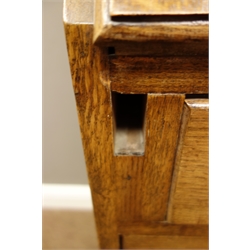  Early 20th century oak three drawer bureau, W77cm, H103cm, D44cm  