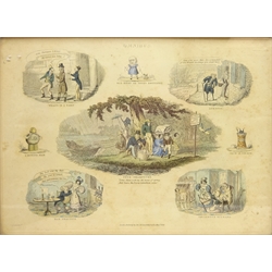  'Omnibus', four 19th century engravings after Robert Seymour (British 1798-1836) pub. Thomas McLean, Haymarket 1830, 26cm x 36cm (4)  