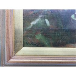 Frederick (Fred) William Elwell RA (British 1870-1958): 'Leven Canal East Yorkshire', oil on panel signed and dated '94, 23cm x 36cm 
Provenance: East Yorkshire dec'd estate; with Dee Atkinson & Harrison, Driffield, 16th February 2007 Lot 486