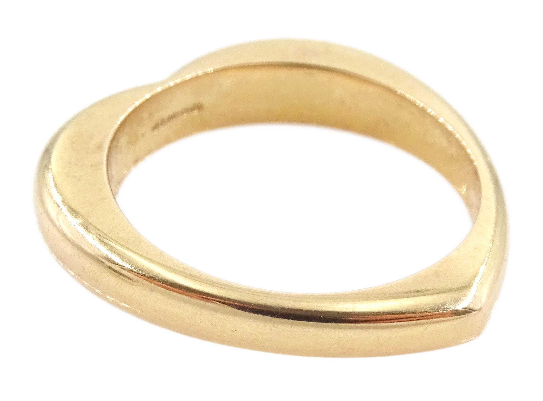 Links of London 18ct rose gold heart ring, Edinburgh 2011