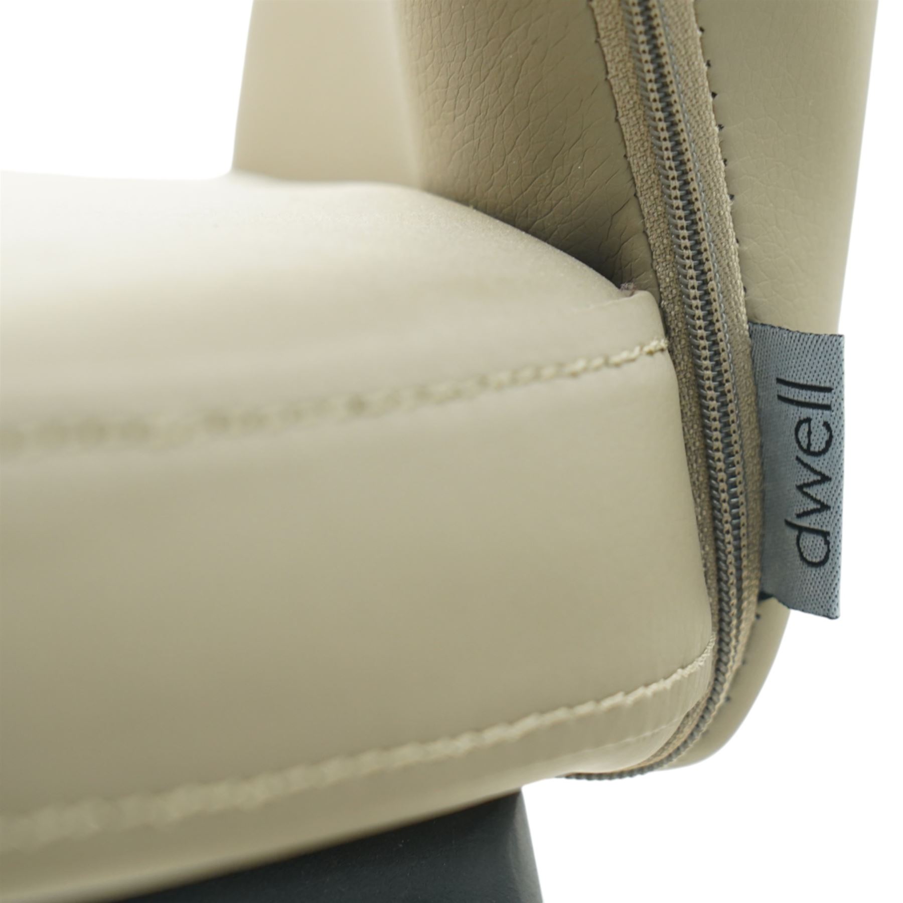 Next Home - Four 'Dwell' grey black comida dining chairs, black tapering metal legs