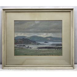 William Miles Johnston (British 1893-1974): 'Mossyard Coast - Dumfreys and Galloway near Gatehouse of Fleet', watercolour signed, titled verso 39cm x 53cm 