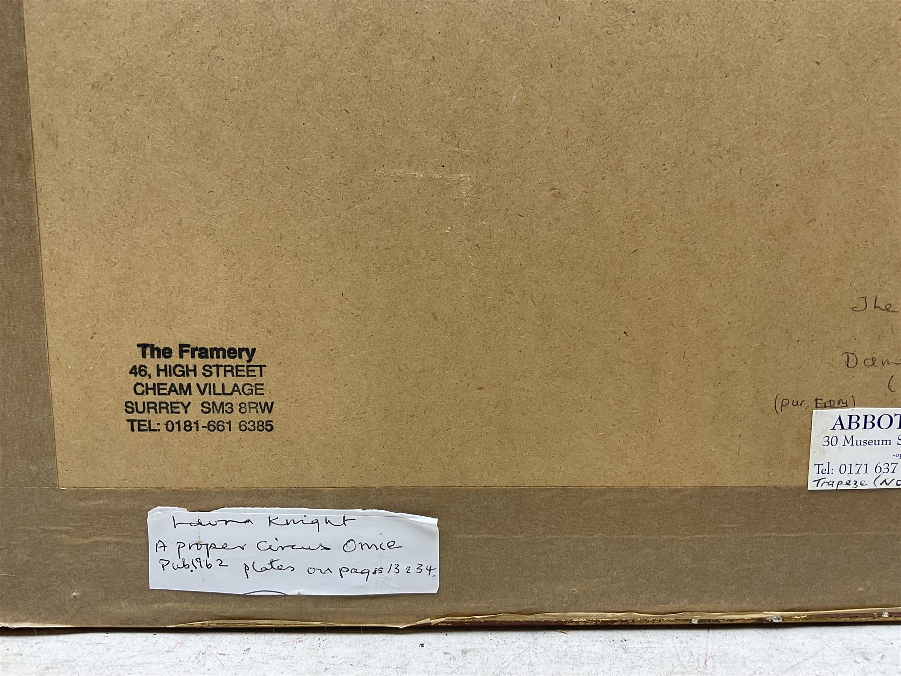Dame Laura Knight (Staithes Group 1877-1970): 'The Trapeze', pencil unsigned 36cm x 52cm 
Provenance: with Abbott and Holder, Museum Street, London, label verso