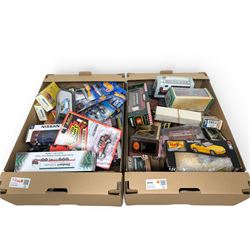 Collection of diecast model vehicles, including two Munster Koaches, Maisto Hondo S2000, N...