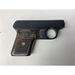 Webley Mark III .22 Sports Starting Pistol, top venting, with bakelite grips, boxed with instructions; and a reproduction Georgian Tower flintlock blunderbuss (2)
