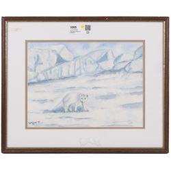 Major William Lacy (British 20th Century): Fully Rigged Ship at Sea 'On Hunger Patrol' and 'Arctic Fox', three watercolours signed max 25cm x 36cm (3)
Notes: Lacy was a private explorer from Hawsker near Whitby, and until 5 years ago, held the record for the oldest man to visit both the North (aged 81) and South (aged 84) poles.