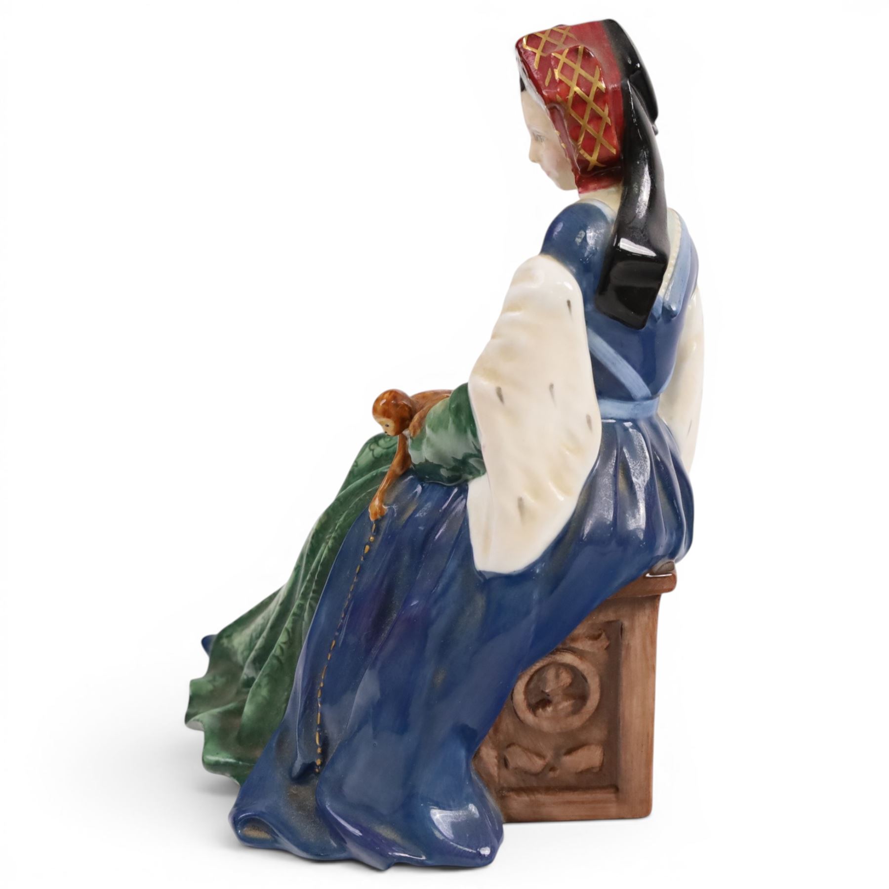 Two Royal Doulton figurines, Catherine of Aragon HN3233 and Anne Boleyn HN3232