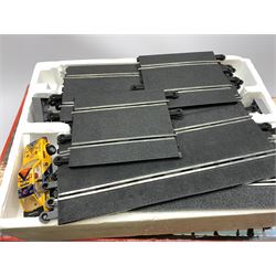 Scalextric, Alpine Rallye, Electric Slot Racing Set Newmarket, Super Saloons, and Night Stages. (4). 