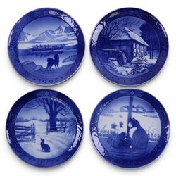 Collectors plates, including Royal Copenhagen plates, Mulberry Hall, Minton etc