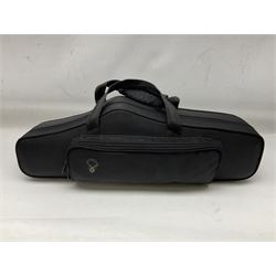 Trevor James The Horn Classic II brass straight soprano saxophone, serial no.T1255; in lightweight carrying case with accessories