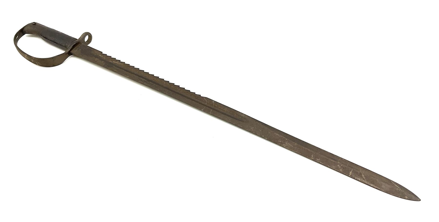 Pattern 1879 Martini Henry Carbine heavy artillery sawback sword