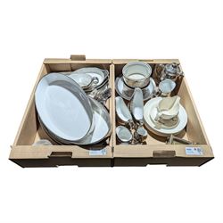 Royal Worcester silver lustre tea and dinner wares and matched items, together with Royal ...