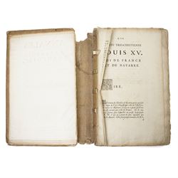 Limiers, Henri-Philippe de - 'Annales de la Monarchie Francoise' published Chez L'Honore  
& Chatelain, Amsterdam 1724, three volumes in one, sixty three full page plates, full calf, Gourdault, Jules - L'Italie' published Paris 1877, decorative boards, aeg, and 'Tableaux de la Revolution Francoise' with forty engraved plates out of forty eight (3)