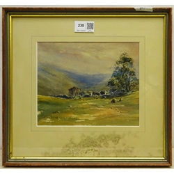 Brian Irving (British 1931-2013): Yorkshire Dales Barns, pair watercolours signed, artist's studio labels verso 16cm x 20cm (2)