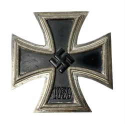 WW2 German Iron Cross 1st Class, the pin stamped 26