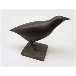  Adrian Sorrell (1932-2001) bronze model of a juvenile Moorhen, no. 2/10 & signed to base, H11cm x W15cm   