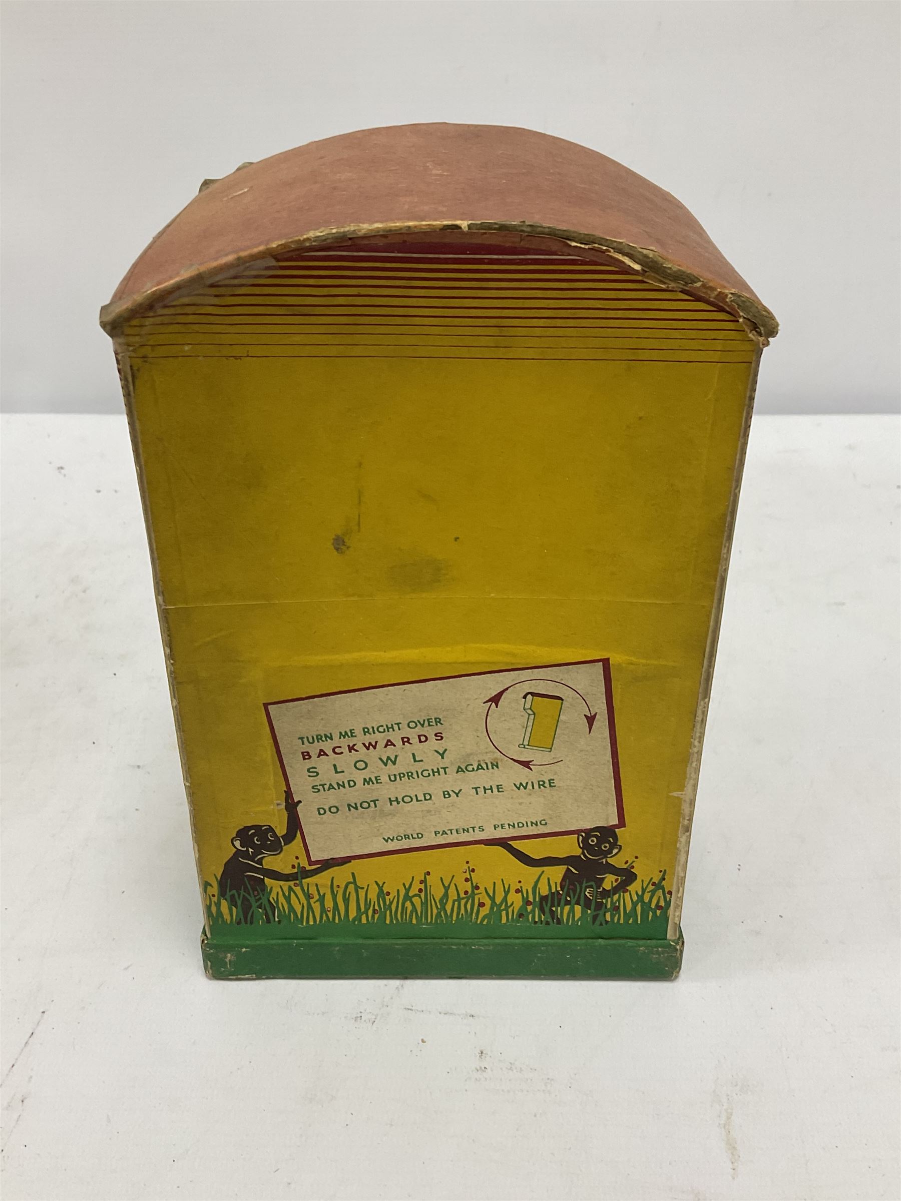 'Nutto' Sand automation acrobatic monkey performing in a cage toy
