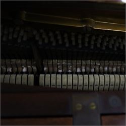 Edwardian C. Bechstein mahogany cased upright piano, with ivory keys and two pedals, manufactured expressly for J Dunnill Wakefield, serial no. , H123cm, W150cm