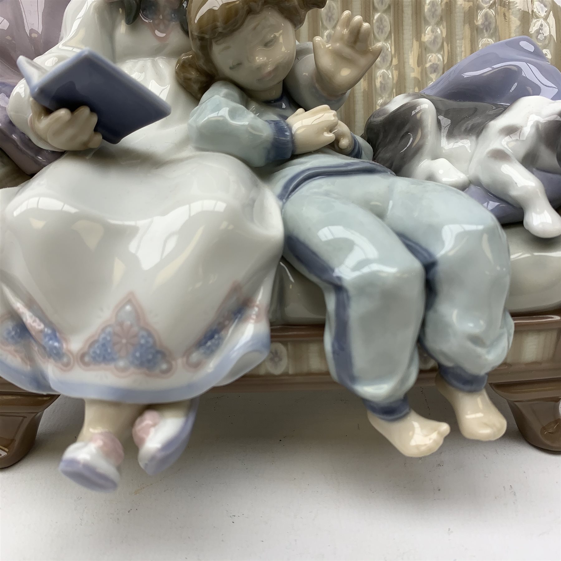 A Lladro figurine, 'Big Sister' Model 5735, with impressed and printed