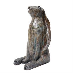 Galea Belinscaia (Yorkshire Contemporary): Hare, glazed figurative sculpture, H42cm Notes:...