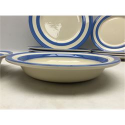 TG Green Cornish kitchen ware, to include coffee pot, pint milk jug, nine storage jars for various items, four dinner plates, etc (25)