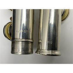 Rudall Carte & Co Ltd hallmarked silver three-piece flute; inscribed Rudall Carte & Co Ltd London No.51063; London 1986; in case marked Buffet Crampon Paris
