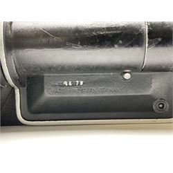 Arriflex 16SB camera body, serial no. 1784, with ' Carl Zeiss Distagon 1:2 f=8mm' lens, serial number 3860224, 'Carl Zeiss Jean Tessar 2/16' lens, serial no 3624355, camera pistol grip and other accessories, in fitted hard case