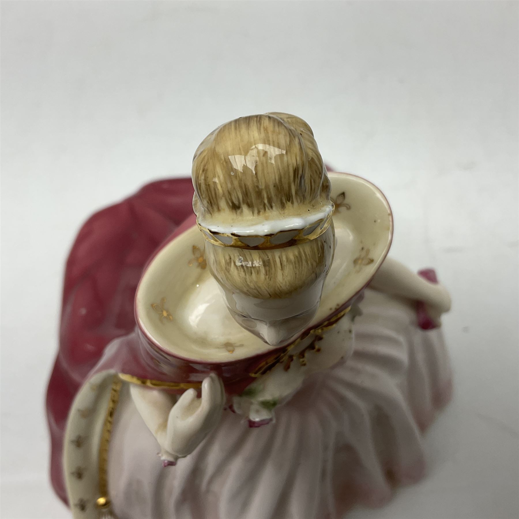 Coalport figure, An Evening at the Opera; Sara, designed by David Emanuel, limited edition 290/7,500, with certificate of authentication, H26cm