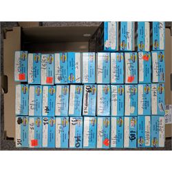Large collection of HO scale Athearn kit built rolling stock, boxed