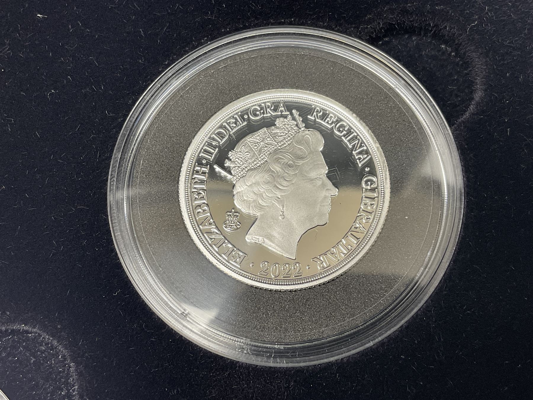 Queen Elizabeth II Gibraltar 2002 five coin silver-proof collection, cased with certificate