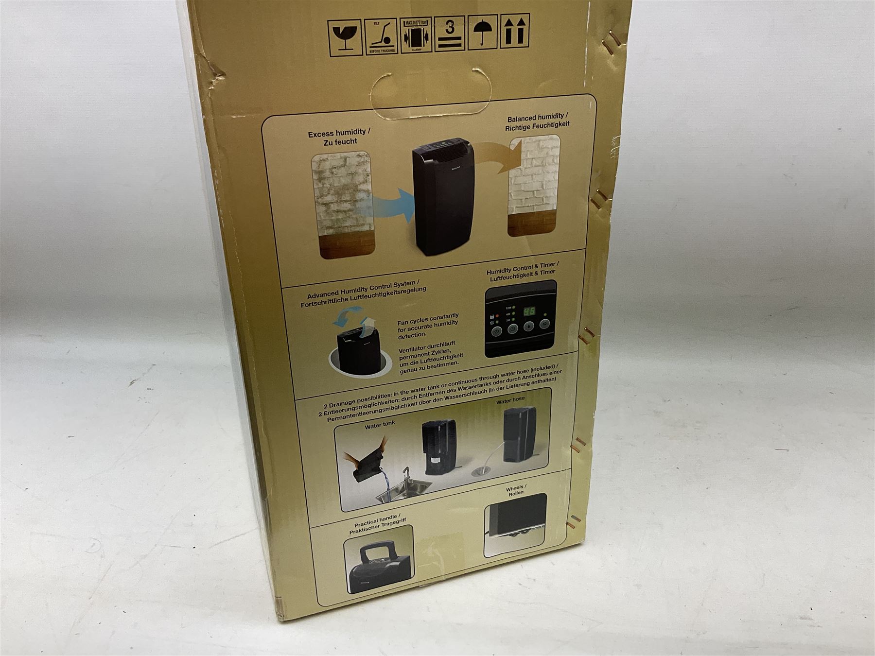 Honeywell dehumidifier HDE020E in original box and Morphy Richards