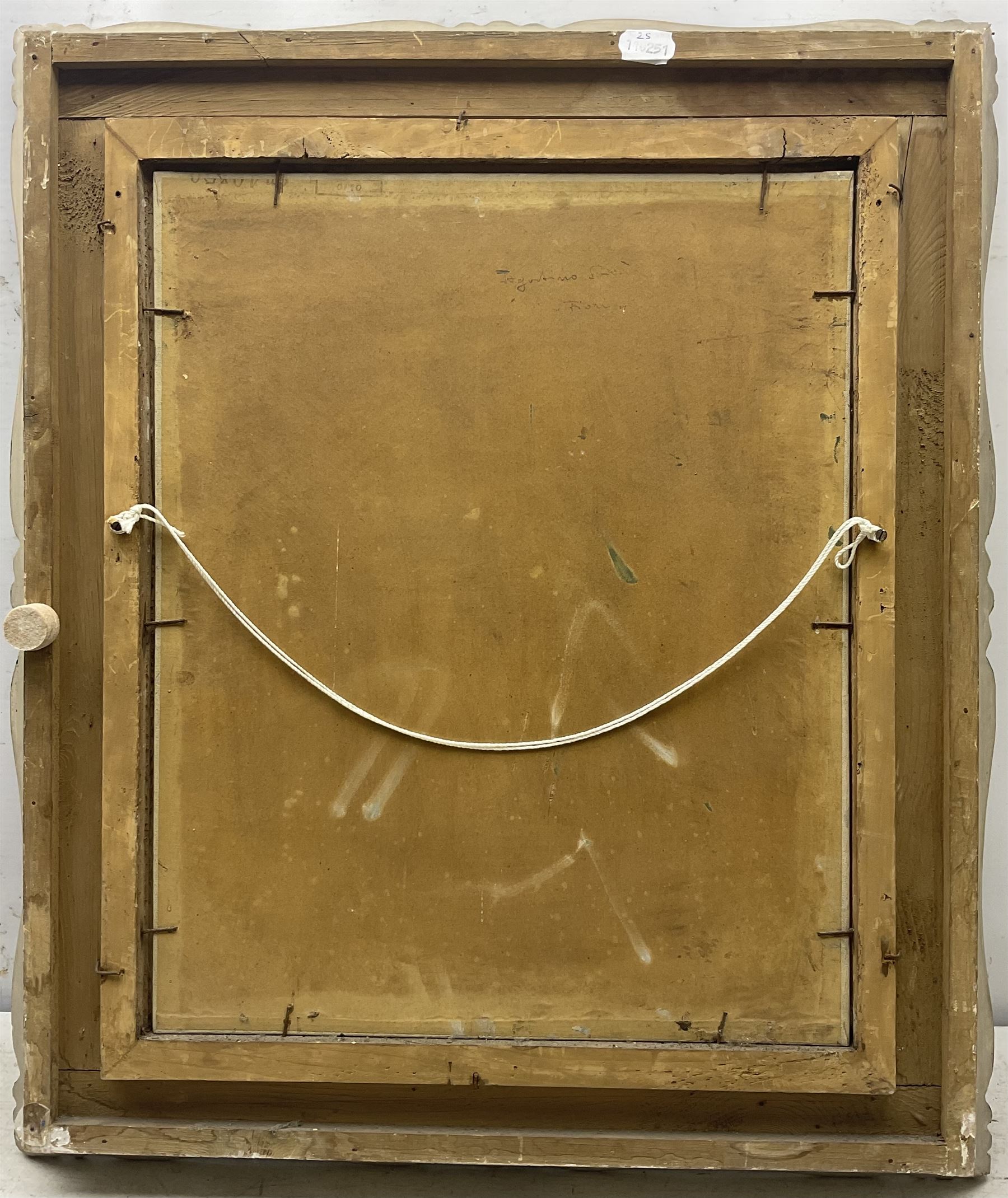 Agostino Bosia (Italian 1886-1962): Still Life of Pansies and Flowers in a Vase, oil on board signed and dated '55, 48cm x 38cm