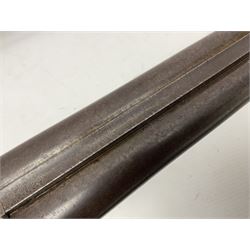 SHOTGUN CERTIFICATE REQUIRED - 19th century John Adams of London 12-bore double barrel side-by-side hammer gun with screw under-lever opening, 76cm (30