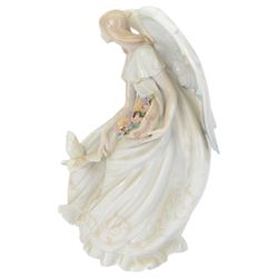 Lladro figure Flowers of Peace, modelled as an angel holding flowers, no 1867, H33cm