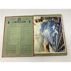 Magnus Laurie: The West Riding Territorials in the Great War. 1920: German Haus Neuerburg cigarette card album entitled Der Bunte Rock depicting 19th century military uniforms; French Chocolat Aiglon trade card album including some military costumes; and a cigarette card album, some of military interest (4)