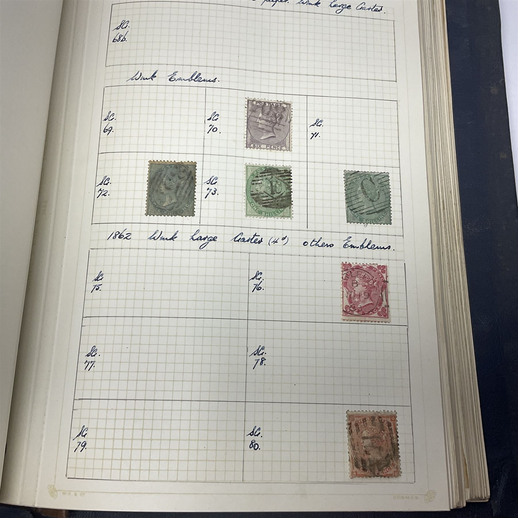 Great British and World Queen Victoria and later stamps, including imperf and perf penny reds, half penny 'bantams', King Edward VII five shillings,  Straits Settlements, Ceylon, New Zealand, Canada, India etc, housed in a single album