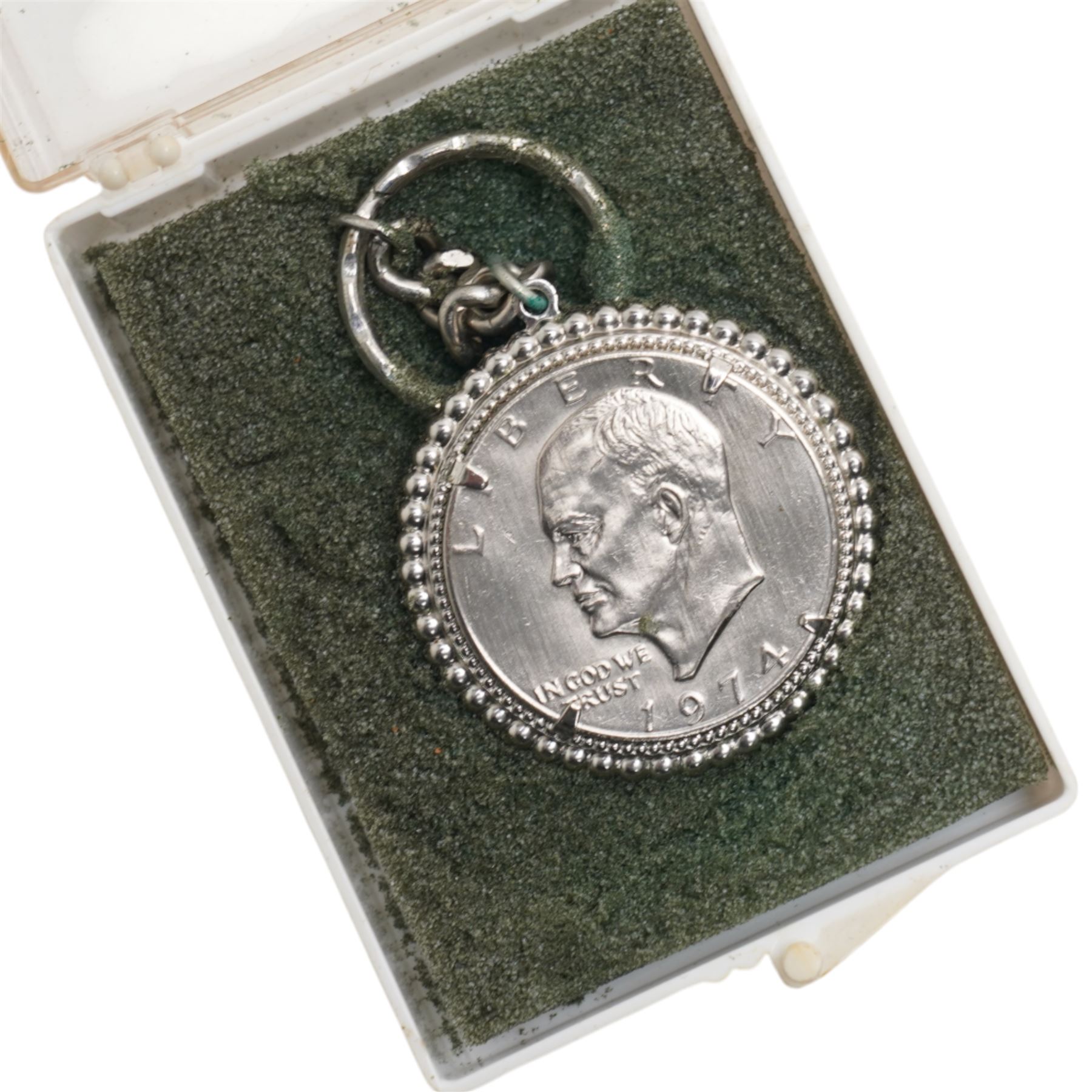 USA 1879 silver one dollar coin, George VI Special Constabulary Long Service Medal awarded to John Carmichael, Great British commemorative crowns, part filled Whitman folders, further coins and banknotes, etc, housed in metal case