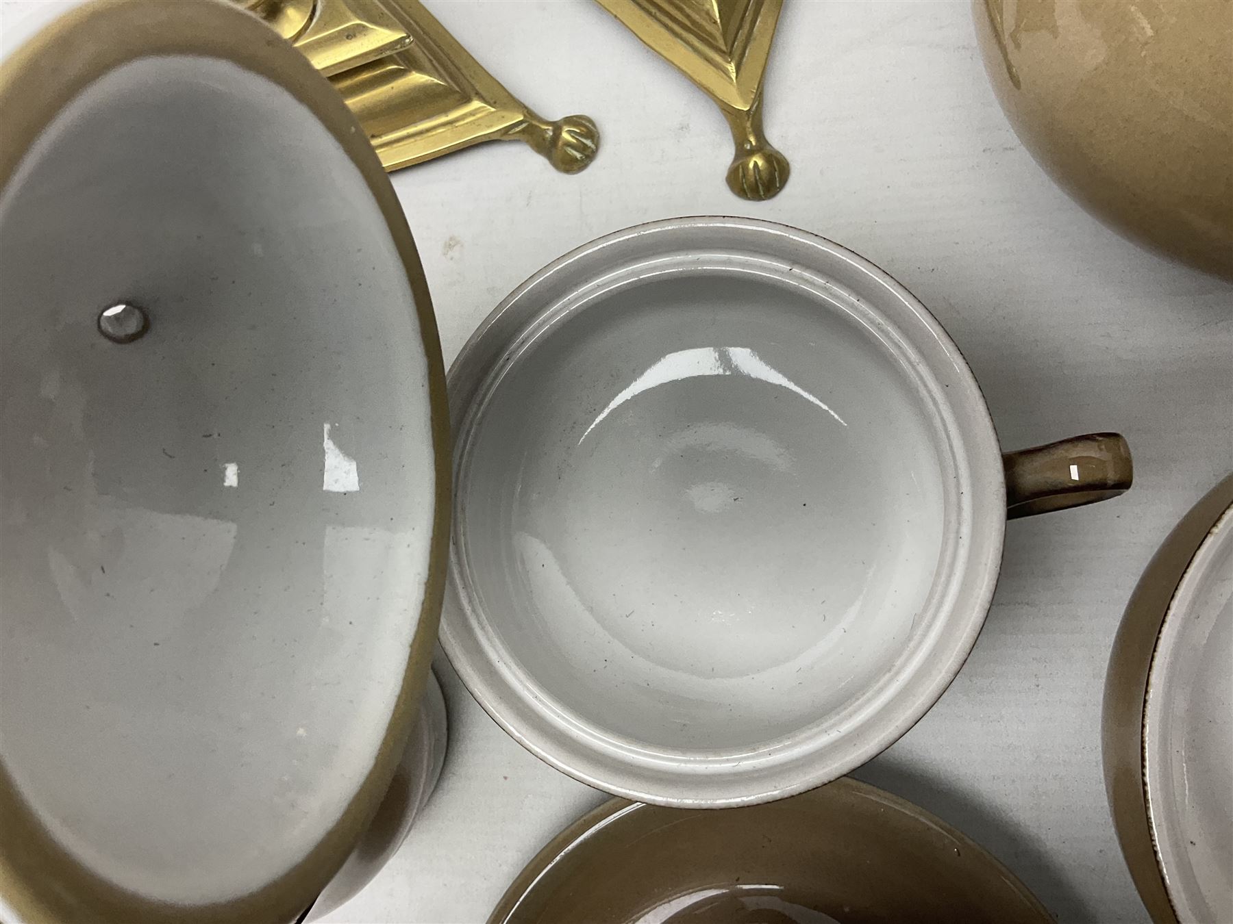 Denby tea wares, to include teapot, milk jug, covered sucrier, six cups etc, together with other collectables   