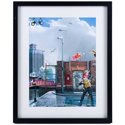Gary Saunt (British Contemporary): 'Hull Dreams', set of four prints signed in pen 39cm x 29cm (three framed) (one unframed) (4)