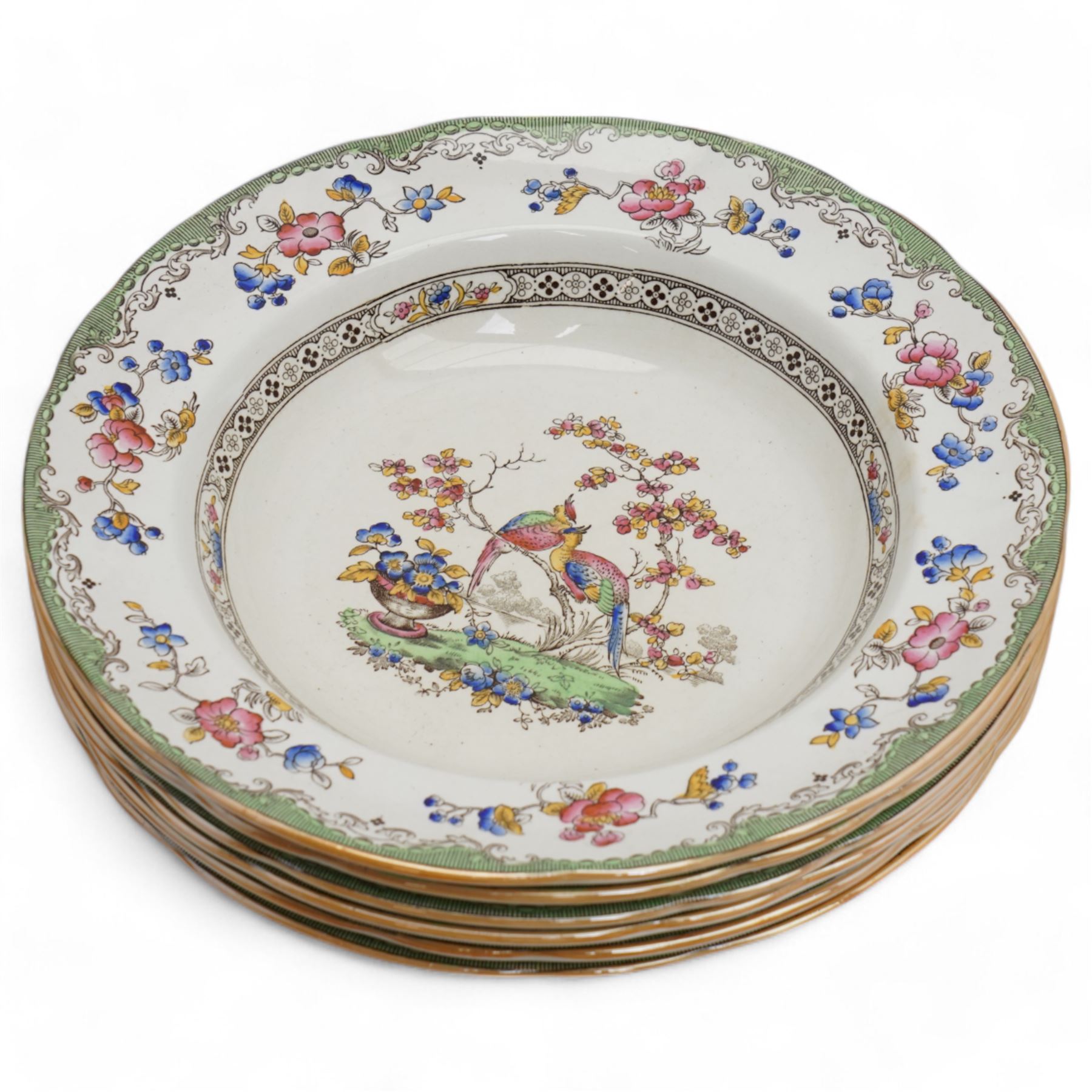 Copeland Spode 'Eden' tea, coffee and dinner ware including plates in various sizes, soup and dessert bowls, tea and coffee cups and saucers, vegetable dish and cover etc 63 pieces